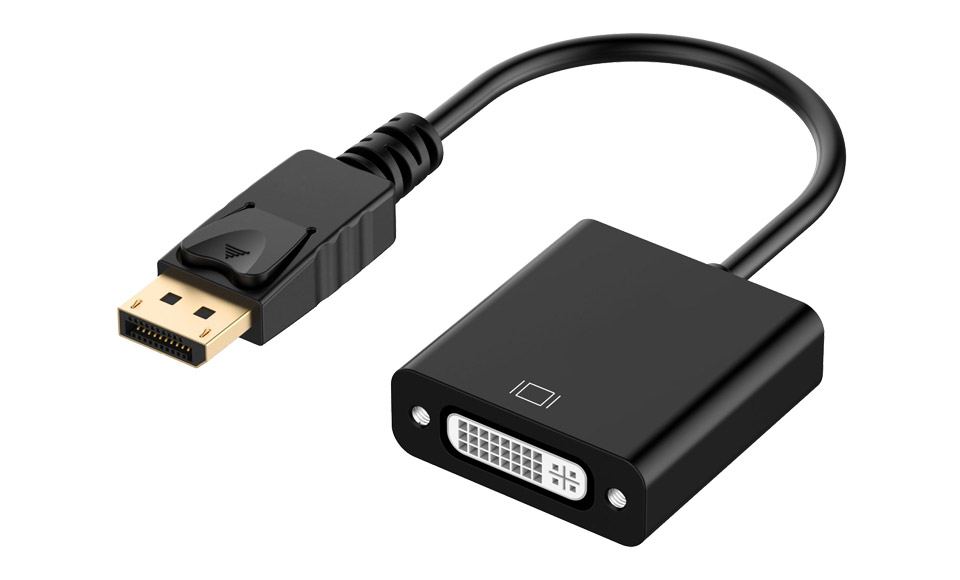 ADATTATORE DA DISPLAY PORT MASCHIO A DVI-I 24+5 FEMMINA AD-0007-BK